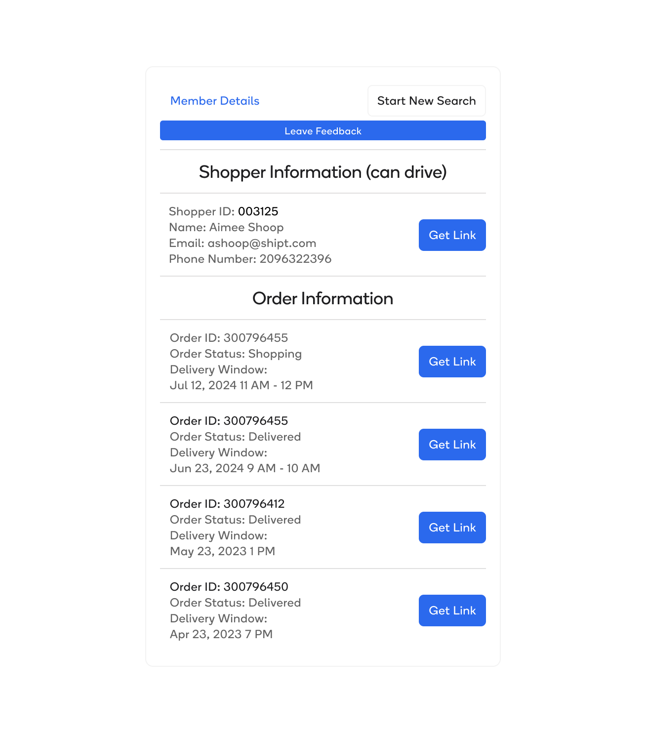 Agent Experience widget